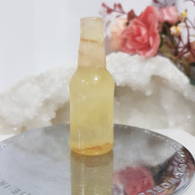 Load image into Gallery viewer, BEER BOTTLE Fluorite Crystal Carving Stone 60mm 2