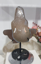 Load image into Gallery viewer, YOGA GODDESS Druzy Agate Crystal Carving on Stand Stone 180mm 1 STUNNING!