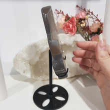 Load image into Gallery viewer, YOGA GODDESS Druzy Agate Crystal Carving on Stand Stone 180mm 1 STUNNING!