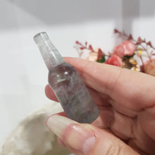 Load image into Gallery viewer, BEER BOTTLE Fluorite Crystal Carving Stone 60mm 4