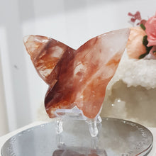 Load image into Gallery viewer, Butterfly Fire Quartz Crystal Carving Stone 70mm 1 - GORGEOUS