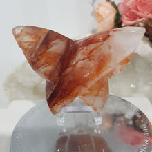Load image into Gallery viewer, Butterfly Fire Quartz Crystal Carving Stone 70mm 1 - GORGEOUS