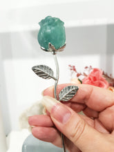 Load image into Gallery viewer, ROSE FLOWER Fluorite Crystal Carving Stone 150mm 1