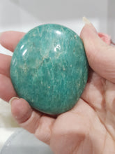 Load image into Gallery viewer, Amazonite Palm Stone Crystal Carving 60mm 1