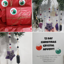 Load image into Gallery viewer, ADVENT CALENDAR 12 DAY - LARGE SIZE - Crystal Christmas Tree Ornaments / Energy Enhancers
