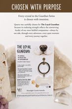 Load image into Gallery viewer, "THE LOYAL GUARDIAN" Crystal Collar Charm Dog Tag Quartz Bone Crystal Carving
FAITHFUL | PROTECTIVE | COMPANIONSHIP
"A dogs loyalty is one of life's greatest gifts.
The Loyal Guardian is a gentle reminder of the bond you share - always by their side through every adventure.
This charm celebrate the faithful heart that watches over yours every single day".
Chosen for the Loyal Guardian, Quartz symbolises the faithful companions that stand by us every day. Quartz is a beautiful Crystal to celebrate