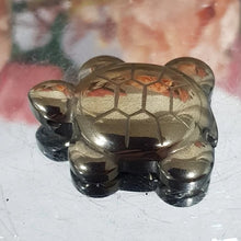 Load image into Gallery viewer, turtle-pyrite-animal-crystal-carving