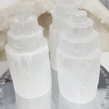 Load image into Gallery viewer, Selenite tower Crystal Carving Stone 60mm