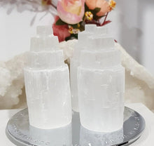 Load image into Gallery viewer, Selenite tower Crystal Carving Stone 60mm
