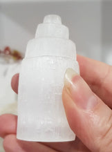 Load image into Gallery viewer, Selenite tower Crystal Carving Stone 60mm