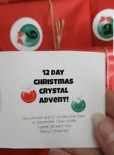 Load image into Gallery viewer, ADVENT CALENDAR 12 DAY - PETITE SIZE - Crystal Christmas Tree Ornaments / Energy Enhancers