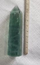 Load image into Gallery viewer, Fluorite crystal stone point 85mm 5