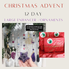 Load image into Gallery viewer, ADVENT CALENDAR 12 DAY - LARGE SIZE - Crystal Christmas Tree Ornaments / Energy Enhancers