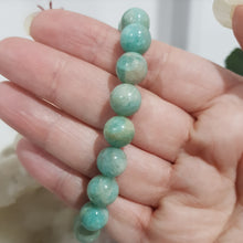 Load image into Gallery viewer, amazonite-crystal-gemstone-beaded-bracelet