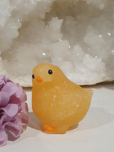 Load image into Gallery viewer, Super Cute little Orange Calcite Chicken Crystal Carving. Inspire Joy and confidence