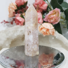 Load image into Gallery viewer, Flower-Agate-Point-Tower-Stone-Crystal-Moonlight-Crystals-Australia-for-sale-buy-now-Online-Crystal-Store