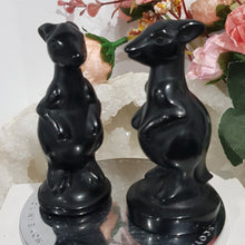 Load image into Gallery viewer, kangaroo-black-obsidian-animal-crystal-carving