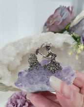 Load image into Gallery viewer, Beautiful Amethyst Cluster Crystal with Miner and Pyrite Clusters Stones.