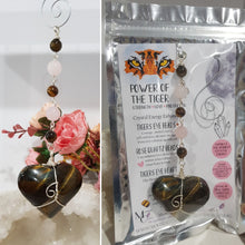 Load image into Gallery viewer, Power-of-the-Tiger-Tigers-Eye-Stone-Crystal-Energy-Enhancer-suncatcher-hanger-ornament-Moonlight-Crystals-Australia-Suncatchers-Australia