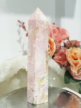 Load image into Gallery viewer, rhodochrosite-crystal-tower-stone-point-inclusions