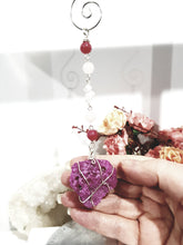 Load image into Gallery viewer, radiant-ruby-crystal-energy-enhancer-hanger-ornament-sun catcher