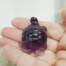 Load image into Gallery viewer, Turtle Fluorite Crystal Carving Stone 40mm 17