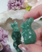 Load image into Gallery viewer, Animal Rabbit Bunny Aventurine Crystal Carving Stone | Inspires transition and emotional release