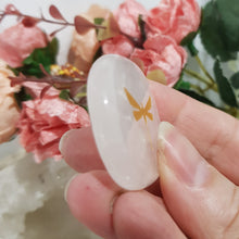 Load image into Gallery viewer, Rose-Quartz-Worry-Stone-Dragonfly-Moonlight-Crystals-Australia
