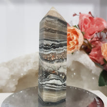 Load image into Gallery viewer, chocolate-calcite-crystal-tower-point