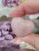 Load image into Gallery viewer, Puffy Heart Pink Opal Crystal Carving Stone. Inspires Compassion and Peace