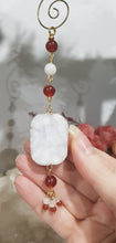 Load image into Gallery viewer, Fire-and-Ice-Druzy-Quartz-Crystal-Energy-Enhancer-Stone-Quartz-Hanger-Suncatcher-Ornament