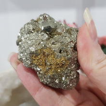 Load image into Gallery viewer, pyrite-crystal-cluster-raw-specimen-stone