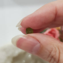 Load image into Gallery viewer, Peridot Crystal Gemstone Small Roughs / Specimen in display case 6mm / .60 carat (approx) 2 SUPER AFFORDABLE!