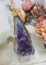 Load image into Gallery viewer, The-Seer-Amulet-Crystal-Energy-Enhancer-Hanger-Suncatcher-Ornament- Amethyst-Stone-Moonlight-Crystals-Australia