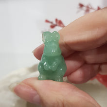 Load image into Gallery viewer, Mini Aventurine Bunny Rabbit Crystal Carving 25mm 3