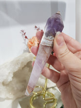 Load image into Gallery viewer, Amethyst-Agate-Sceptor_Crystal-on-Stand-Stone