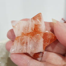 Load image into Gallery viewer, Fire Quartz Star Crystal Carving