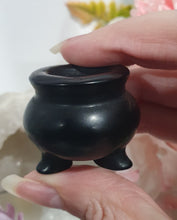 Load image into Gallery viewer, Witches Cauldron Black Obsidian Crystal Carving Stone.
Protection and Balance
Beautiful polished Black Obsidian Witches Cauldron Crystal Carving Stone. Inspires Protection and Balance