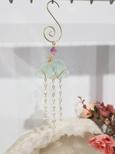 Load image into Gallery viewer, Every-Cloud-Has-A-Silver-Lining-Fluorite-Crystal_Energy-Enhancer-Hanger-Ornament-Suncatcher-Moonlight-Crystals-Australia-Fully-Constructed-Crystal-Energy-Enhancers-Suncatchers-Melbourne-australia
