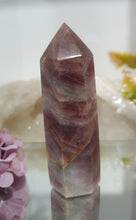Load image into Gallery viewer, Lavender Quartz Crystal Tower Point Stone
Inspires Inner Peace & Dissolves Anxiety
Lovely Lavender Quartz Crystal Point Tower.