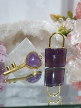 Load image into Gallery viewer, Amethyst Crystal Key and Lock Stone
INSPIRES INTUITION AND SPIRITUALITY
Beautiful Amethyst Crystal Key and Lock. Super Cute!