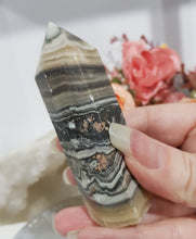 Load image into Gallery viewer, chocolate-calcite-crystal-tower-point