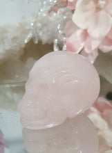 Load image into Gallery viewer, Skull Rose Quartz Crystal Carving Stone
Rose Quartz Inspires Unconditional Love
Gorgeous Rose Quartz Skull Crystal Carving.