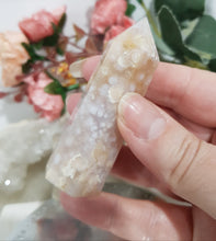 Load image into Gallery viewer, Flower-Agate-Point-Tower-Stone-Crystal-Moonlight-Crystals-Australia-for-sale-buy-now-Online-Crystal-Store