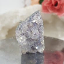 Load image into Gallery viewer, Amethyst Aura crystal cluster Stone 40mm 4 SO SPARKLY!