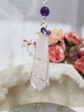 Load image into Gallery viewer, sceptor-of-love-rose-quartz-crystal-energy-enhancer-hanger-ornament-sun catcher