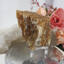 Load image into Gallery viewer, Amber Calcite Specimen Stone on stand 50mm 1 GORGEOUS
