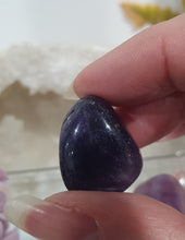 Load image into Gallery viewer, 2 x Amethyst Crystal Tumble Stone.
Inspires Unconditional Love
Gorgeous Amethyst Crystal Tumble Stones.
