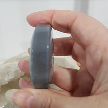 Load image into Gallery viewer, Crystal Agate Moon with druzy