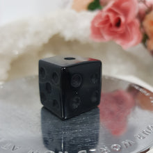 Load image into Gallery viewer, Die Dice Crystal Carving Black Obsidian Gemstone stone 20mm 3